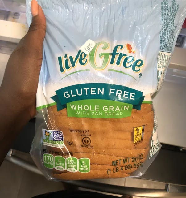 Livegfree Gluten Free Whole Grain Wide Pan Bread