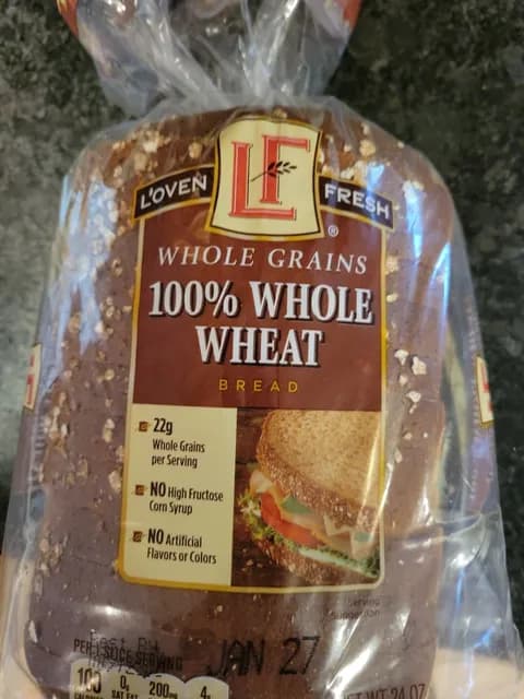 L'Oven Fresh Whole Grains 100% Whole Wheat Bread