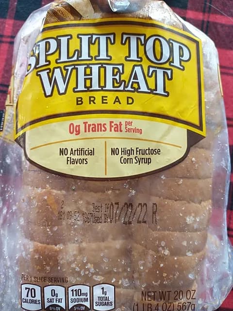 Split Top Wheat Bread