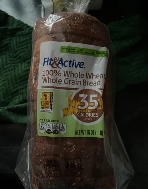 Fit & Active 100% Whole Wheat Whole Grain Bread
