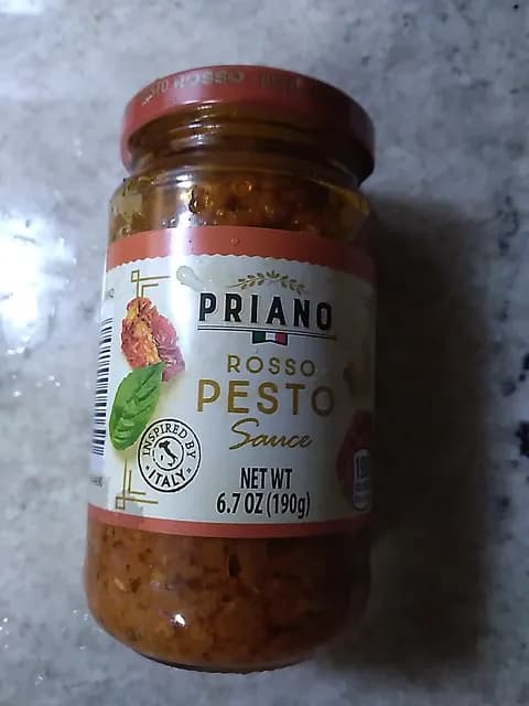 Is it Vegetarian? Priano Rosso Pesto Sauce