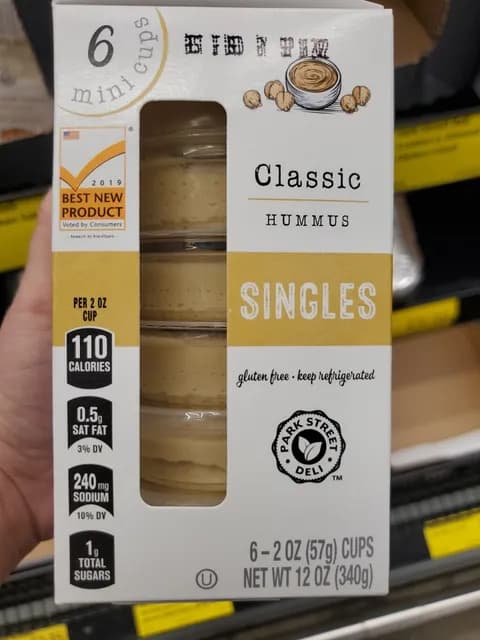 Park Street Deli Classic Hummus Singles