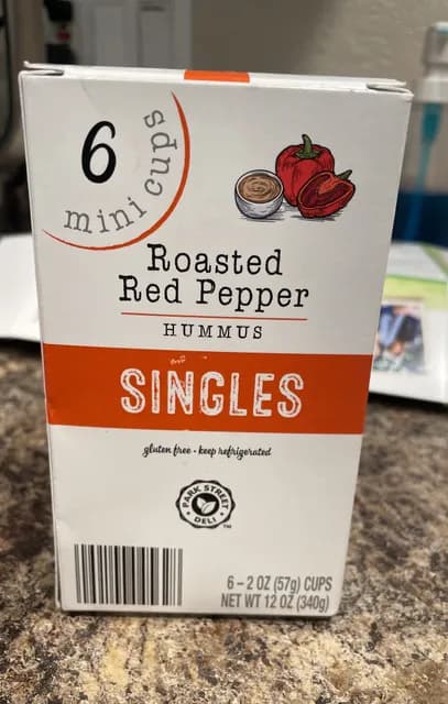 Park Street Deli Roasted Red Pepper Hummus Singles