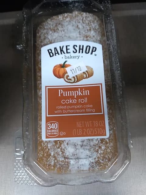 Bake Shop Pumpkin Cake Roll