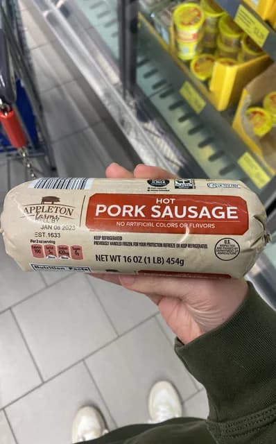 Appleton Farms Hot Pork Sausage