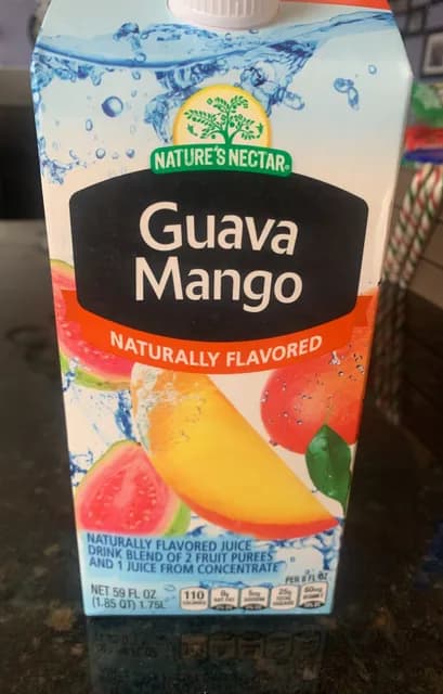 Nature'S Nectar Guava Mango Naturally Flavored Juice Drink