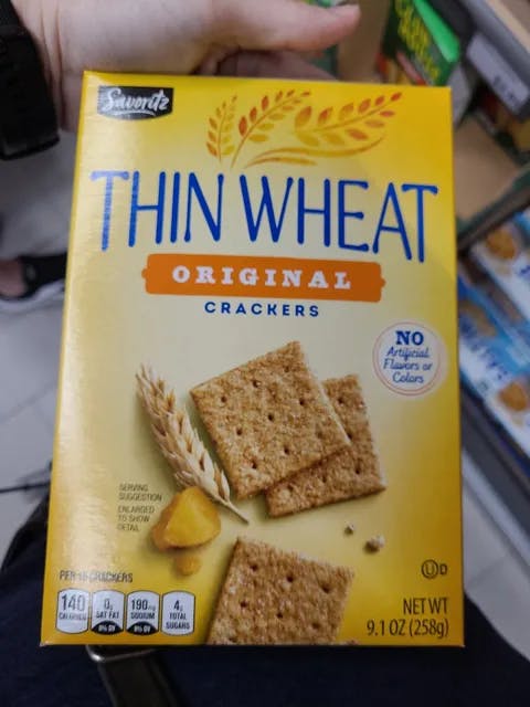 Is it Pescatarian? Savoritz Thin Wheat Original Crackers