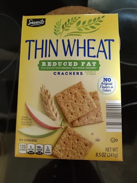 Is it Soy Free? Savoritz Thin Wheat Reduced Fat Crackers