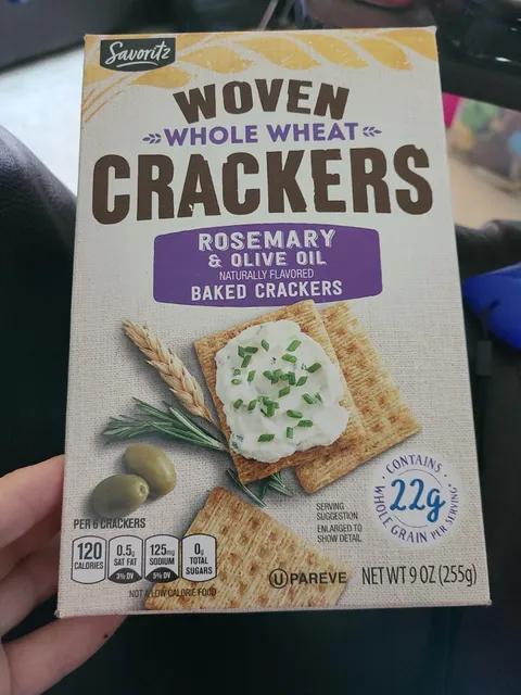 Is it Low FODMAP? Savoritz Woven Whole Wheat Crackers Rosemary & Olive Oil Baked Crackers