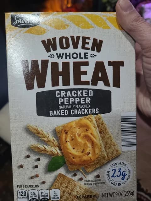 Is it Nutmeg Free? Savoritz Woven Whole Wheat Cracked Pepper Flavored Baked Crackers