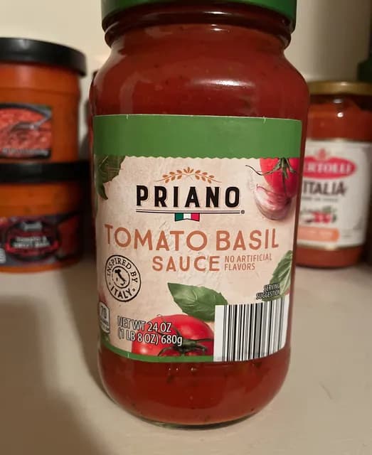 Is it Low FODMAP? Priano Tomato Basil Sauce