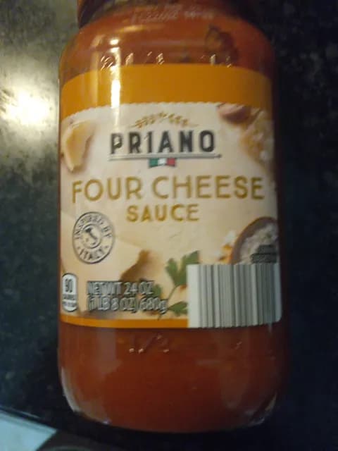 Is it Hazelnut Free? Priano Four Cheese Sauce