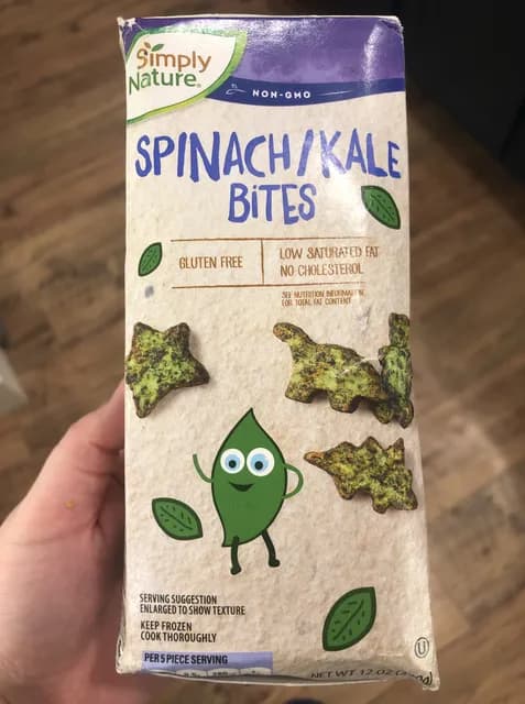 Simply Nature Non-Gmo Spinach/Kale Bites