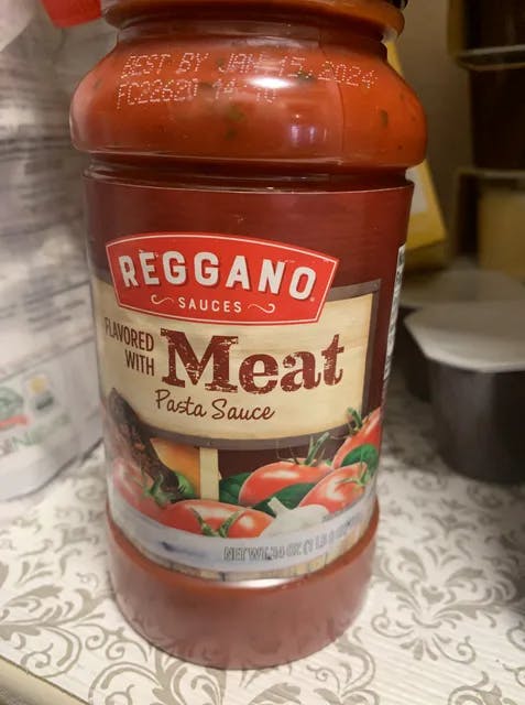 Is it Vegan? Reggano Flavored With Meat Pasta Sauce