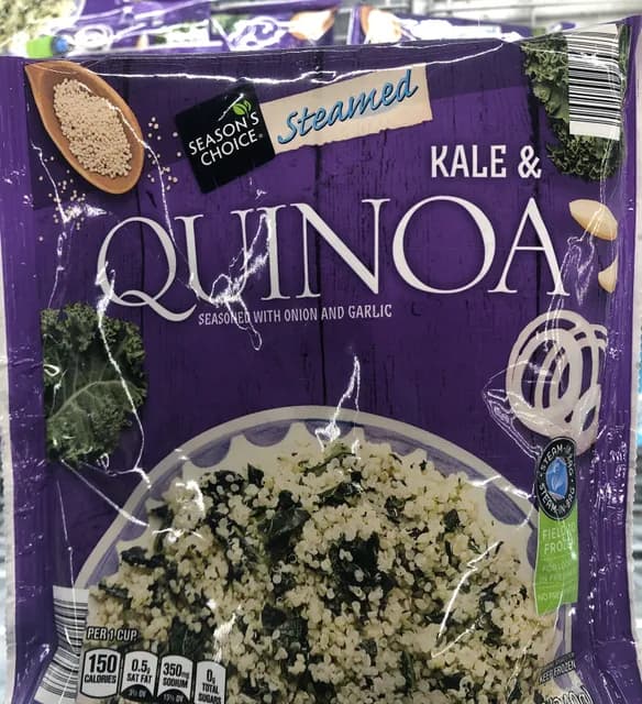 Season'S Choice Steamed Kale & Quinoa Seasoned With Onion And Garlic