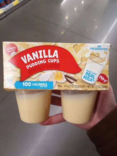 Lunch Buddies Vanilla Pudding Cups