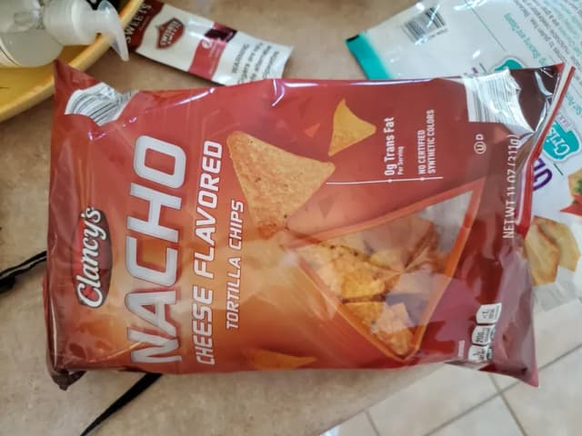 Is it Vegan? Clancy's Nacho Cheese Flavored Tortilla Chips