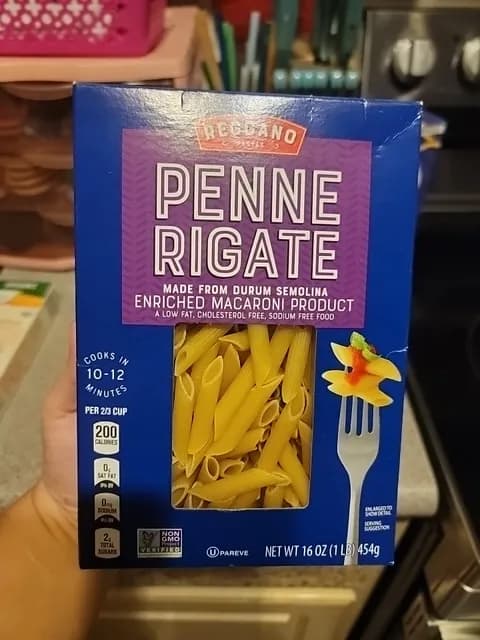 Is it Milk Free? Reggano Pastas Penne Rigate