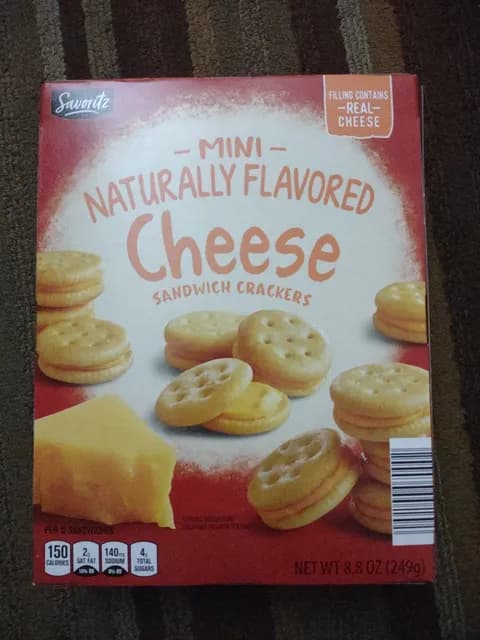 Is it Fish Free? Savoritz Mini Naturally Flavored Cheese Sandwich Crackers