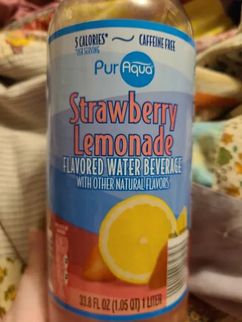 Puraqua Strawberry Lemonade Flavored Water Beverage
