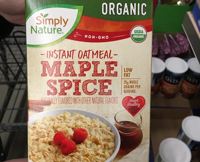 Simply Nature Organic Instant Oatmeal Maple Spice