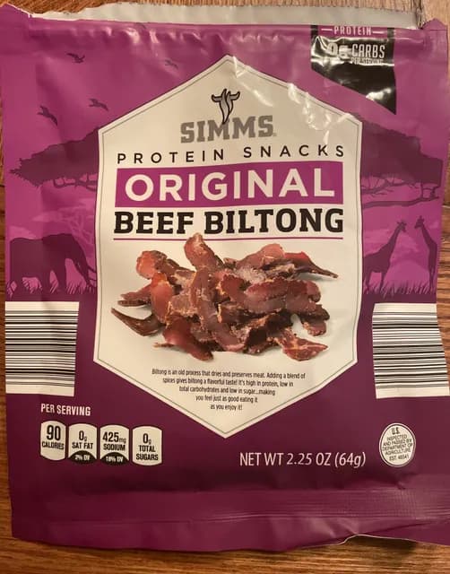 Is it Carrageenan Free? Simms Protein Snacks Original Beef Biltong