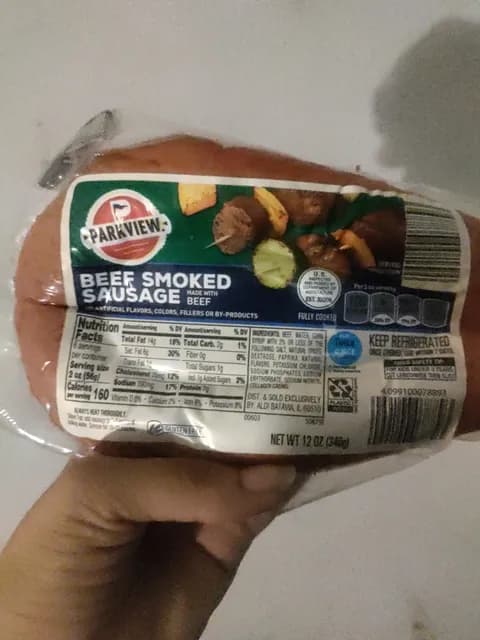 Parkview Beef Smoked Sausage