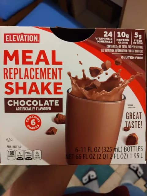 Elevation Meal Replacement Shake, Chocolate Flavor