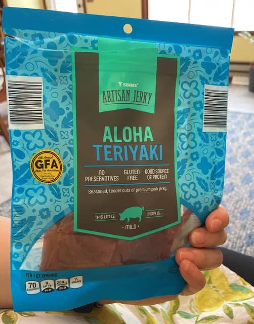 Simms Artisan Jerky Aloha Teriyaki Mild