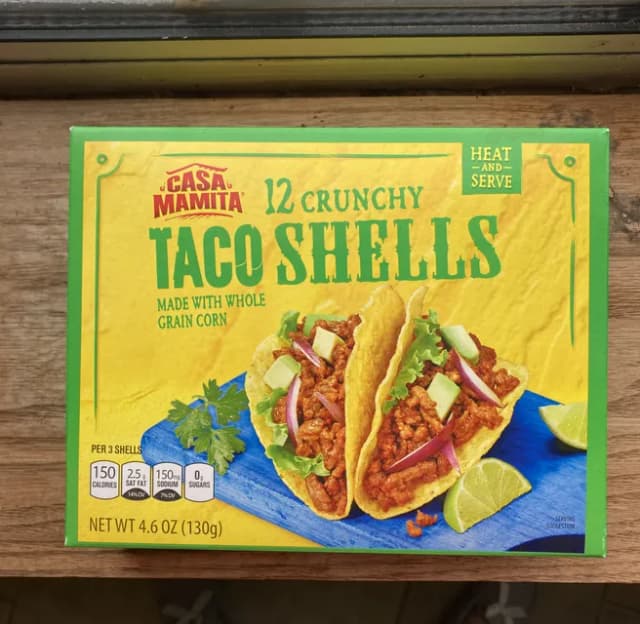 Is it Pescatarian? Casa Mamita 12 Crunchy Taco Shells