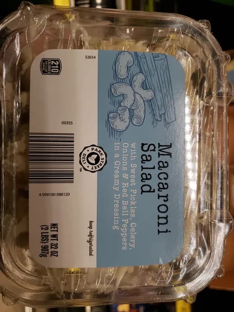 Park Street Deli Macaroni Salad