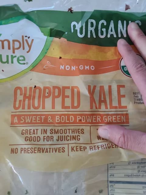 Simply Nature Organic Non-Gmo Chopped Kale