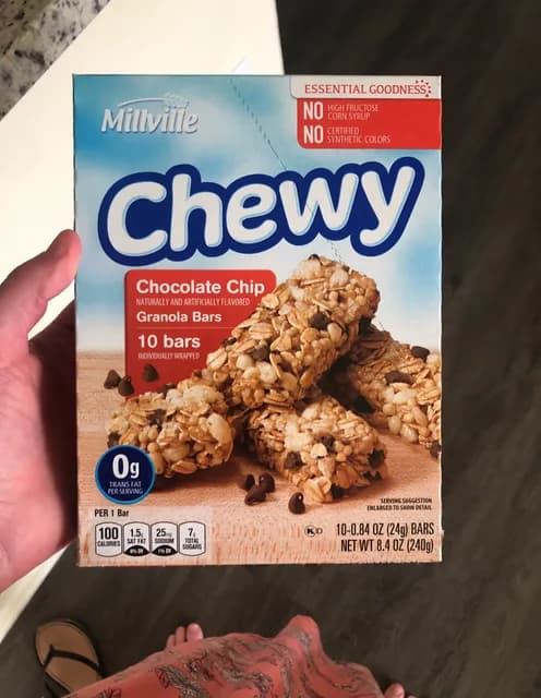 Is it Vegan? Millville Chewy Chocolate Chip Granola Bars