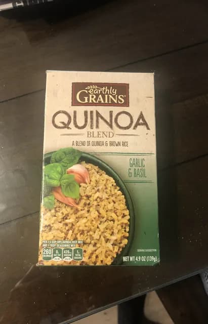 Earthly Grains Garlic & Basil Quinoa Blend