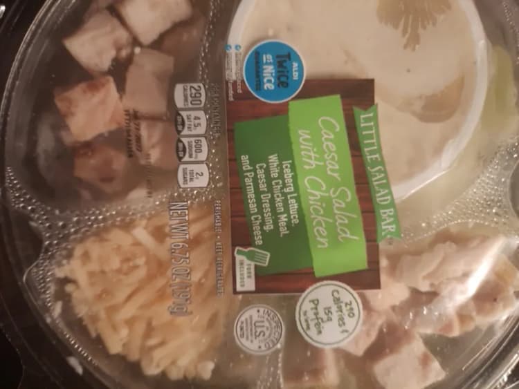 Little Salad Bar Caesar Salad With Chicken