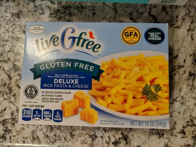 Is it Pescatarian? Livegfree Gluten Free Deluxe Rice Pasta & Cheese