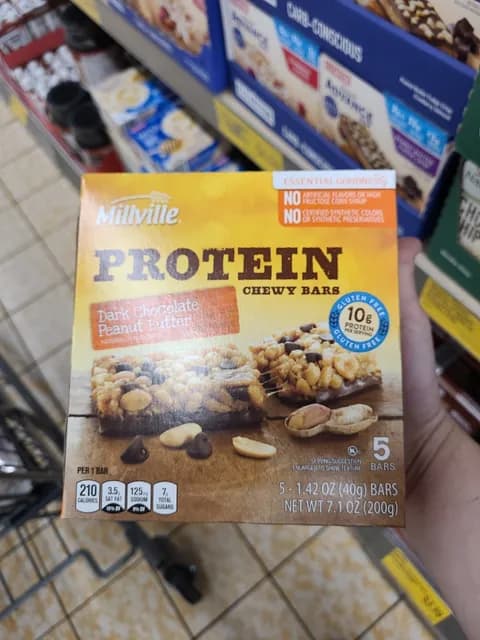 Is it Eosinophilic Esophagitis Friendly? Millville Protein Dark Chocolate Peanut Butter Chewy Bars