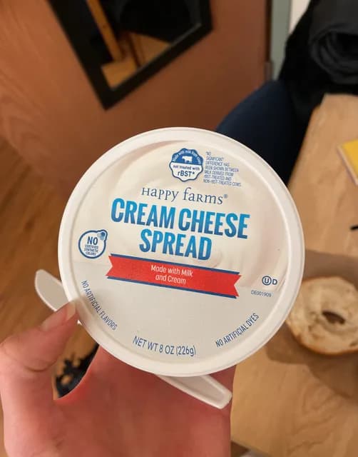 Is it Whole 30? Happy Farms Cream Cheese Spread Made With Milk And Cream