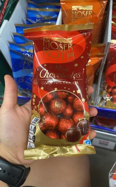 Moser Roth Dark 70% Cocoa Mini Chocolades