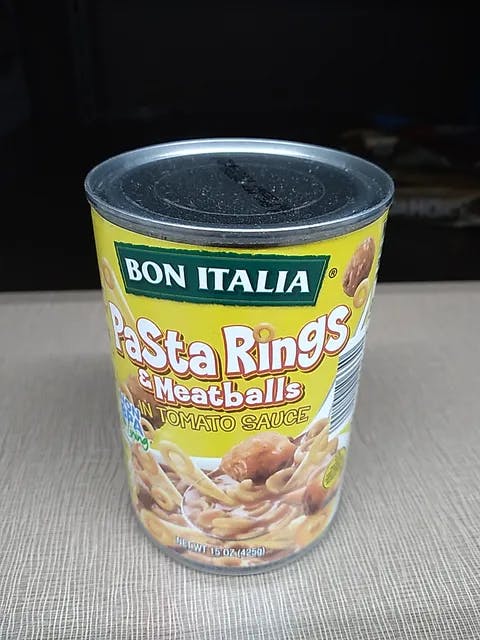 Is it Dairy Free? Bon Italia Pasta Rings & Meatballs In Tomato Sauce
