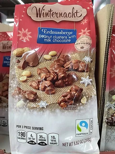 Winternacht Erdnussberge Peanut Clusters With Milk Chocolate