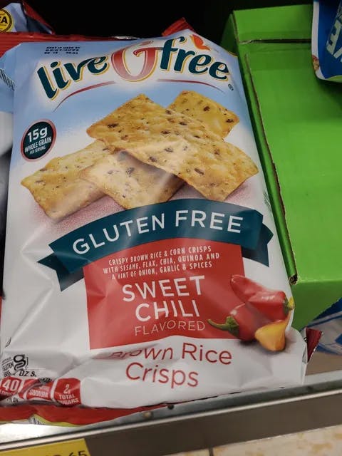 Livegfree Brown Rice Crisps Sweet Chili Flavored