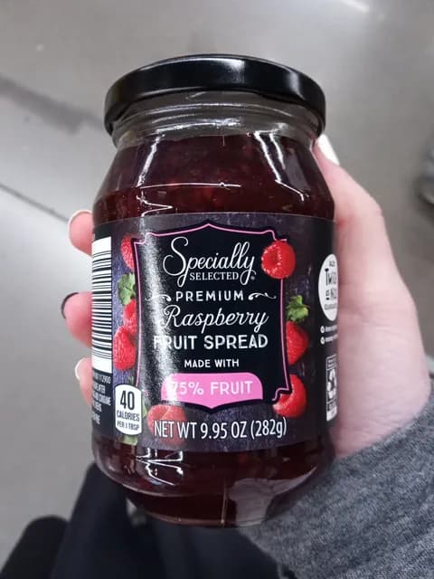 Is it Low FODMAP? Specially Selected Premium Raspberry Fruit Spread Made With 75% Fruit