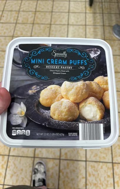 Specially Selected Mini Cream Puffs Dessert Pastry