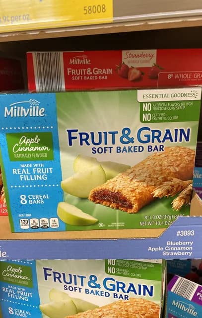 Is it Caffeine Free? Millville Fruit & Grain Apple Cinnamon Soft Baked Bar