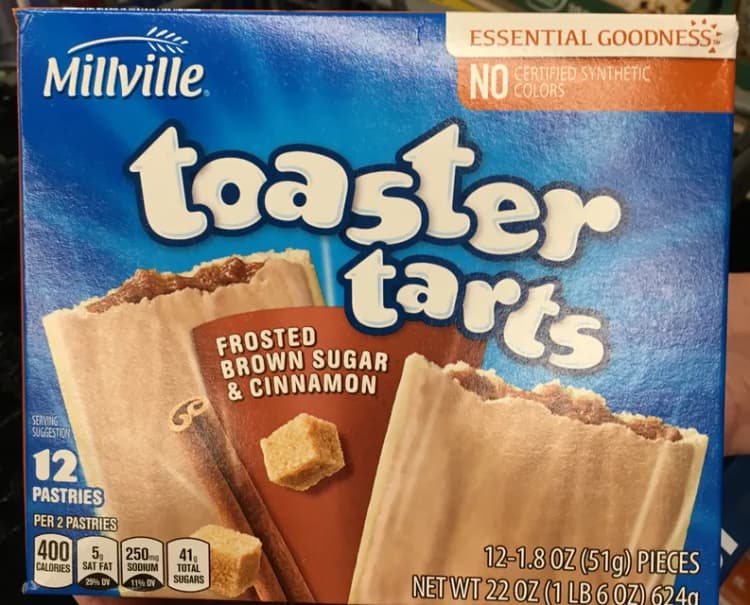 Millville Toaster Tarts Frosted Brown Sugar & Cinnamon