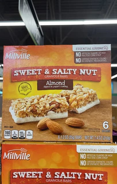 Is it Eosinophilic Esophagitis Friendly? Millville Sweet & Salty Nut Granola Bars