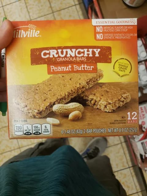 Millville Peanut Butter Crunchy Granola Bars