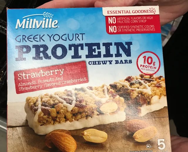 Is it Wheat Free? Millville Greek Yogurt Protein Chewy Bars Strawberry