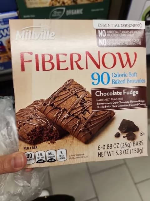 Millville Fiber Now Chocolate Fudge Bars